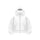 Solid Color Double-layer Hooded Zip-Up Jacket