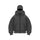 Solid Color Double-layer Hooded Zip-Up Jacket