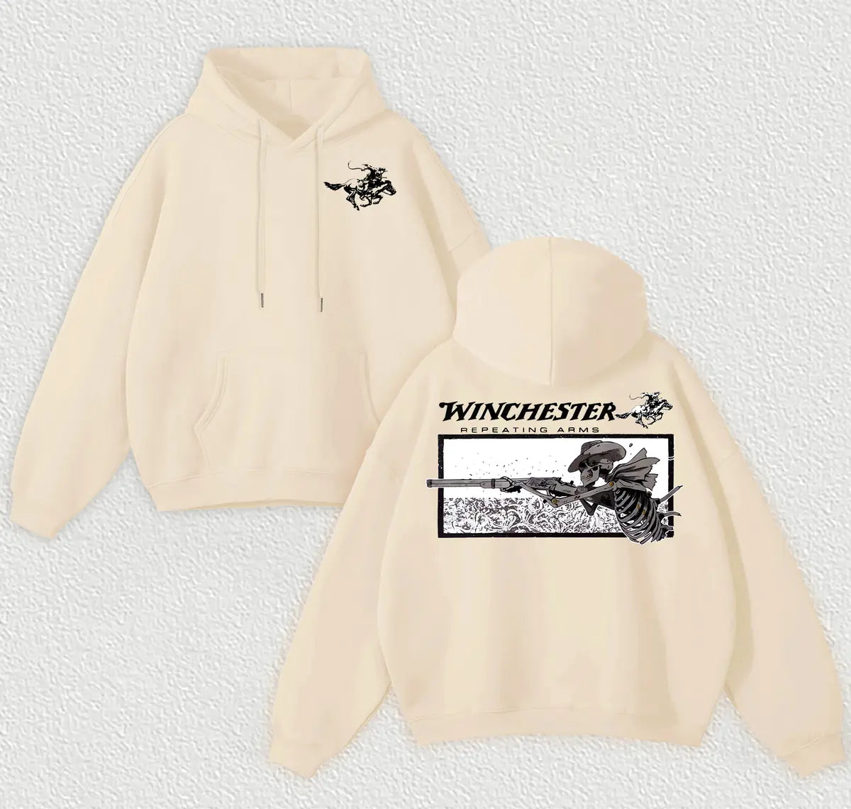 Winchester Repeating Arms Printed Fleece-lined Unisex Hoodie Image - 8