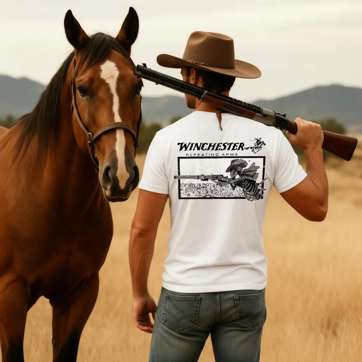 Winchester Repeating Arms Printed Oversized Unisex T-shirt