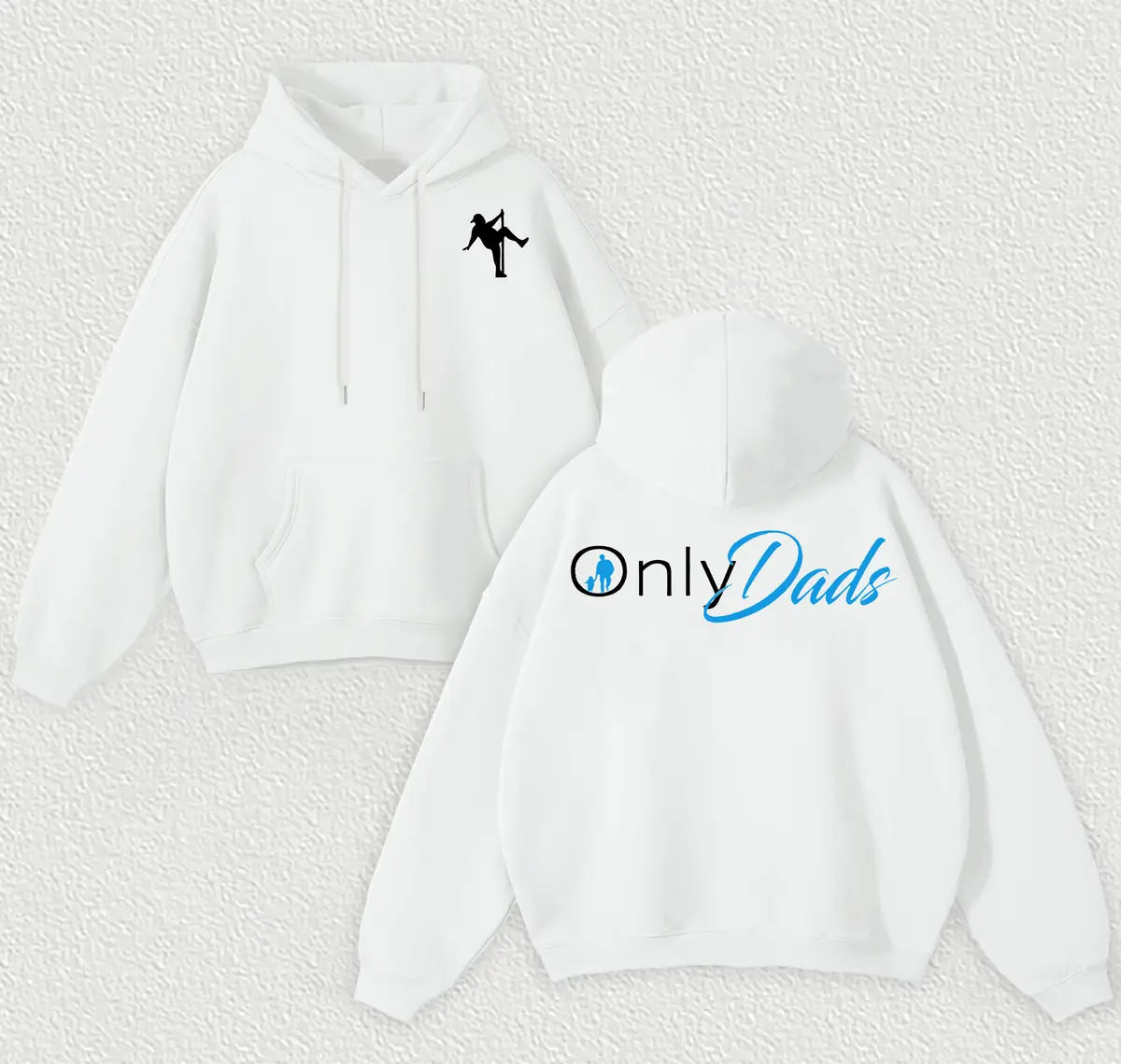 Only Dads Printed Fleece-lined Unisex Hoodie Image - 5