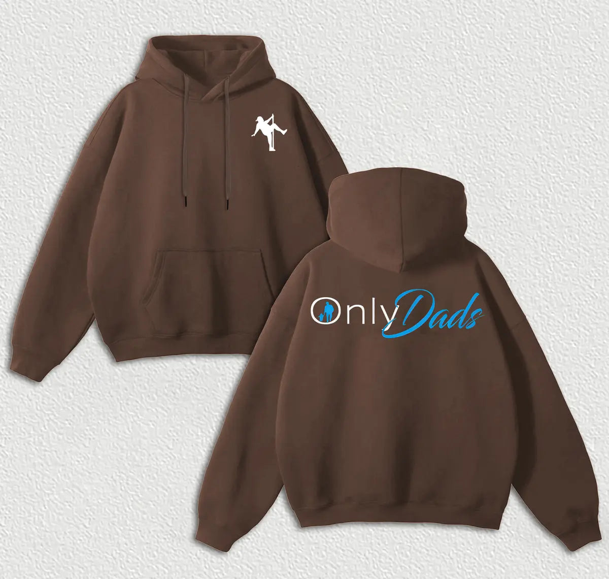 Only Dads Printed Fleece-lined Unisex Hoodie Image - 7
