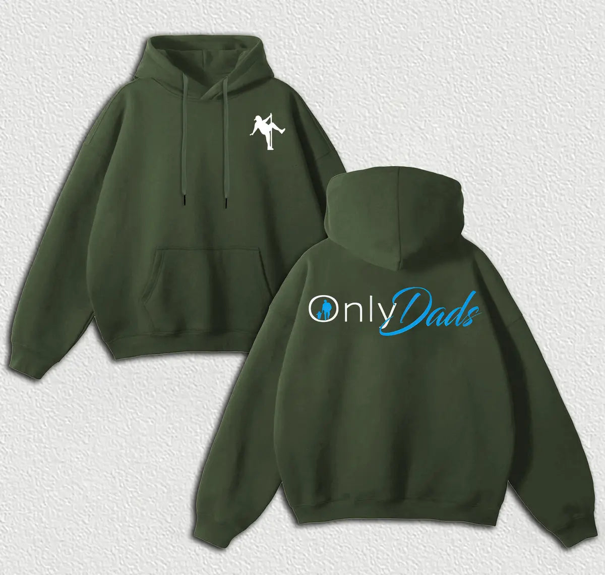 Only Dads Printed Fleece-lined Unisex Hoodie Image - 6