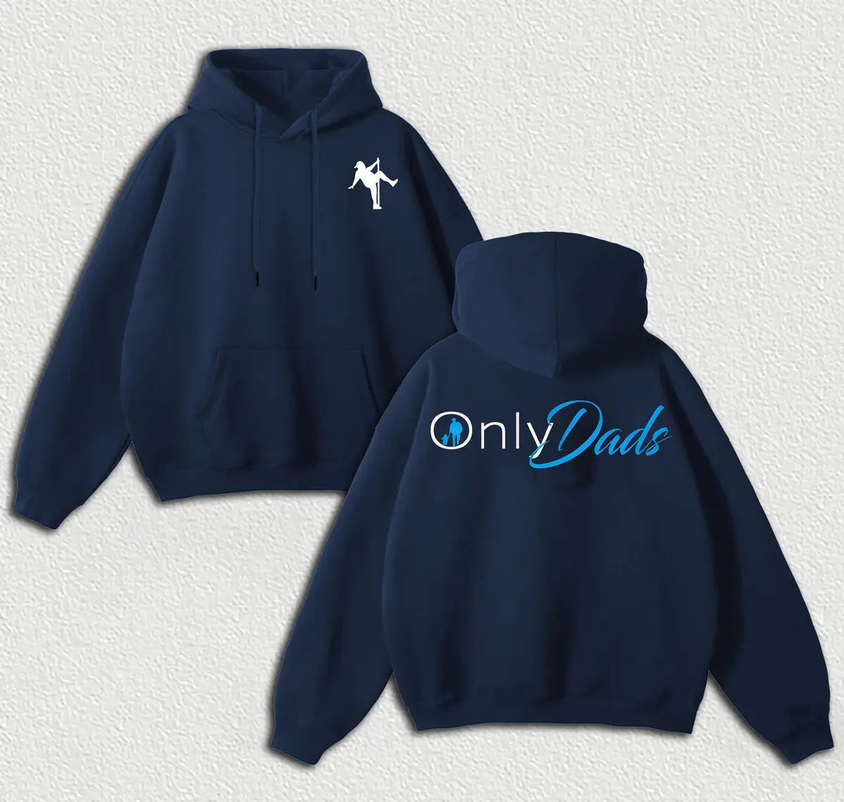 Only Dads Printed Fleece-lined Unisex Hoodie Image - 8