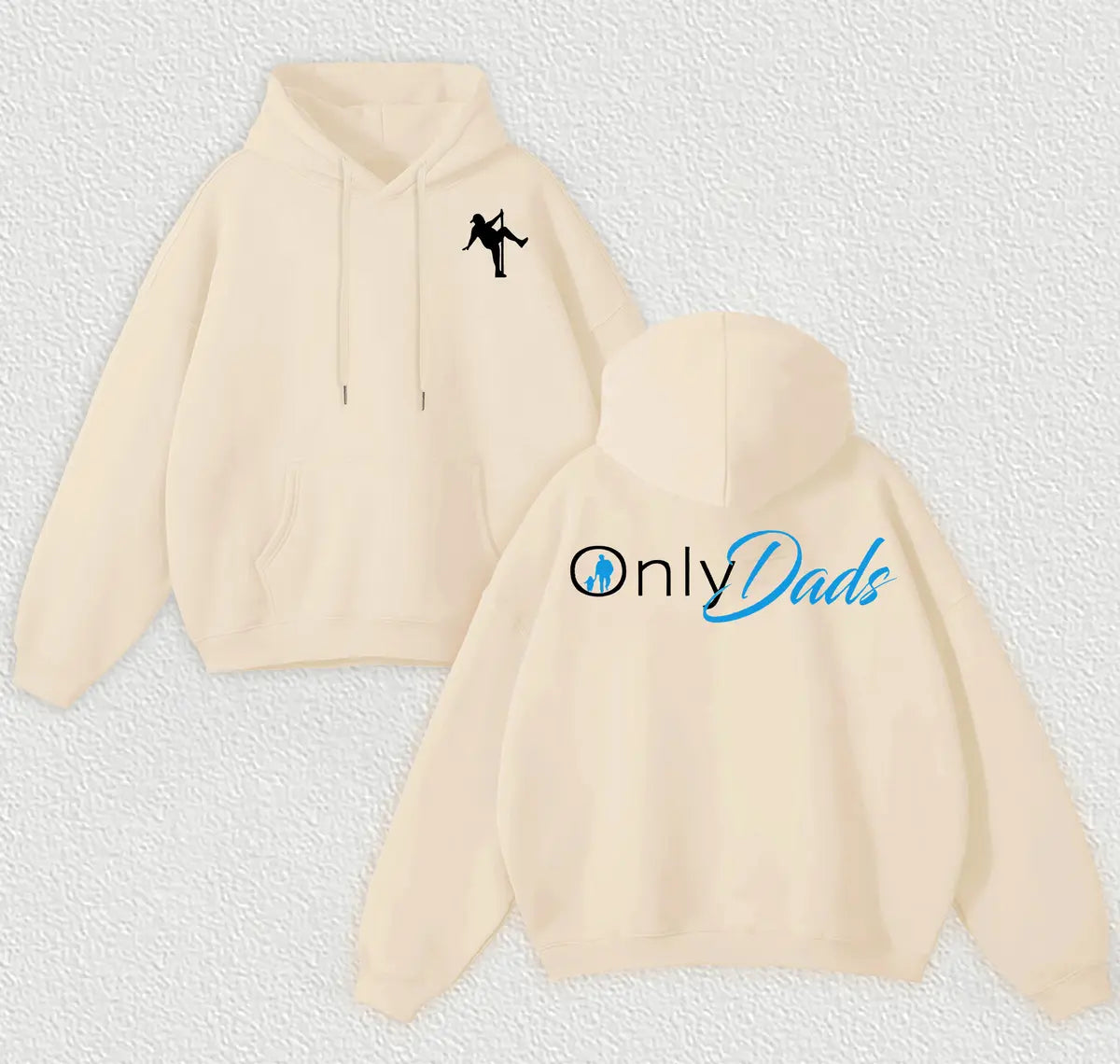 Only Dads Printed Fleece-lined Unisex Hoodie Image - 9