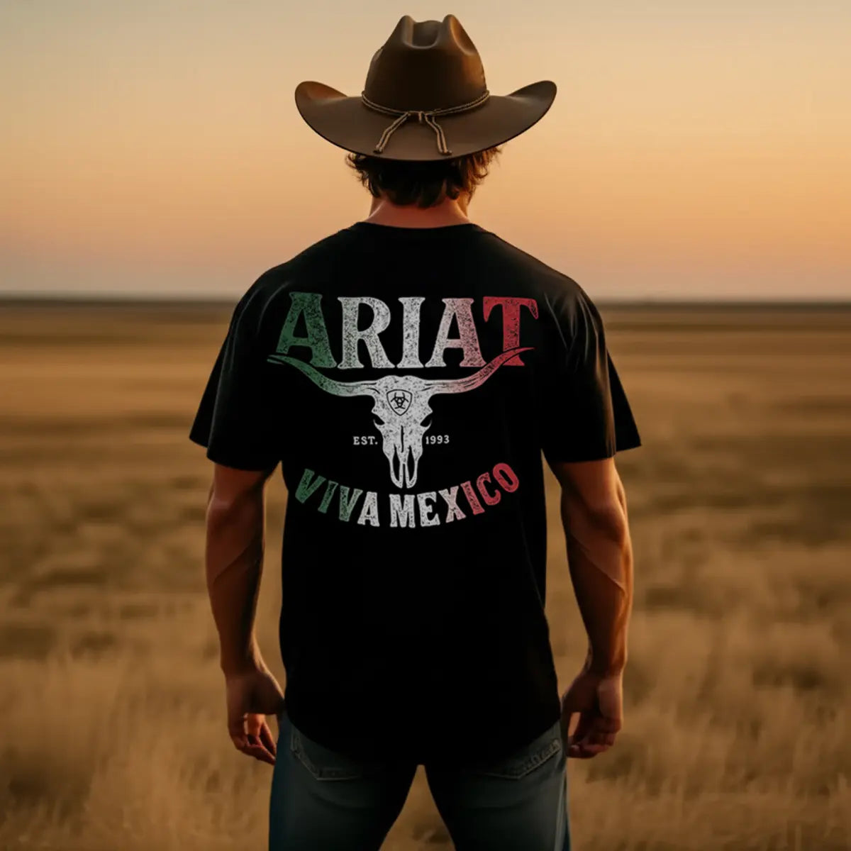 Ariat Viva Mexico Printed Oversized Unisex T-shirt
