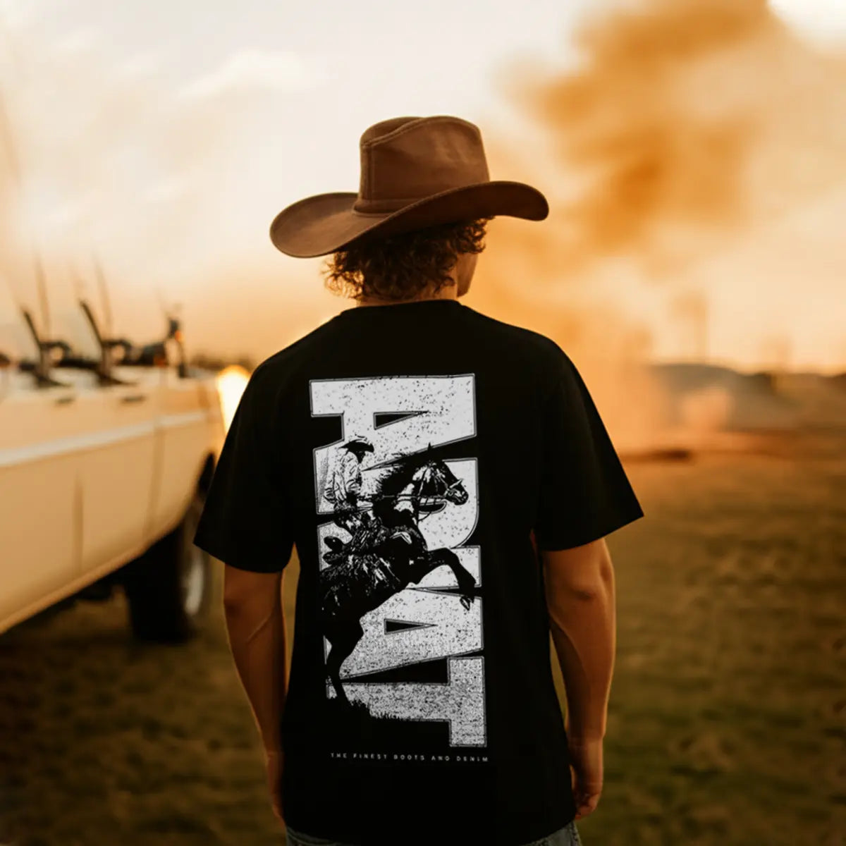 Ariat Cowboy Printed Oversized Unisex T-shirt