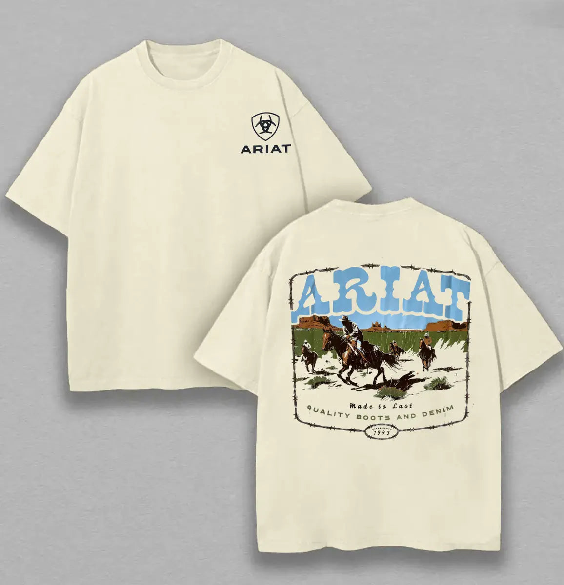 Ariat Vintage Printed Oversized Unisex T-shirts