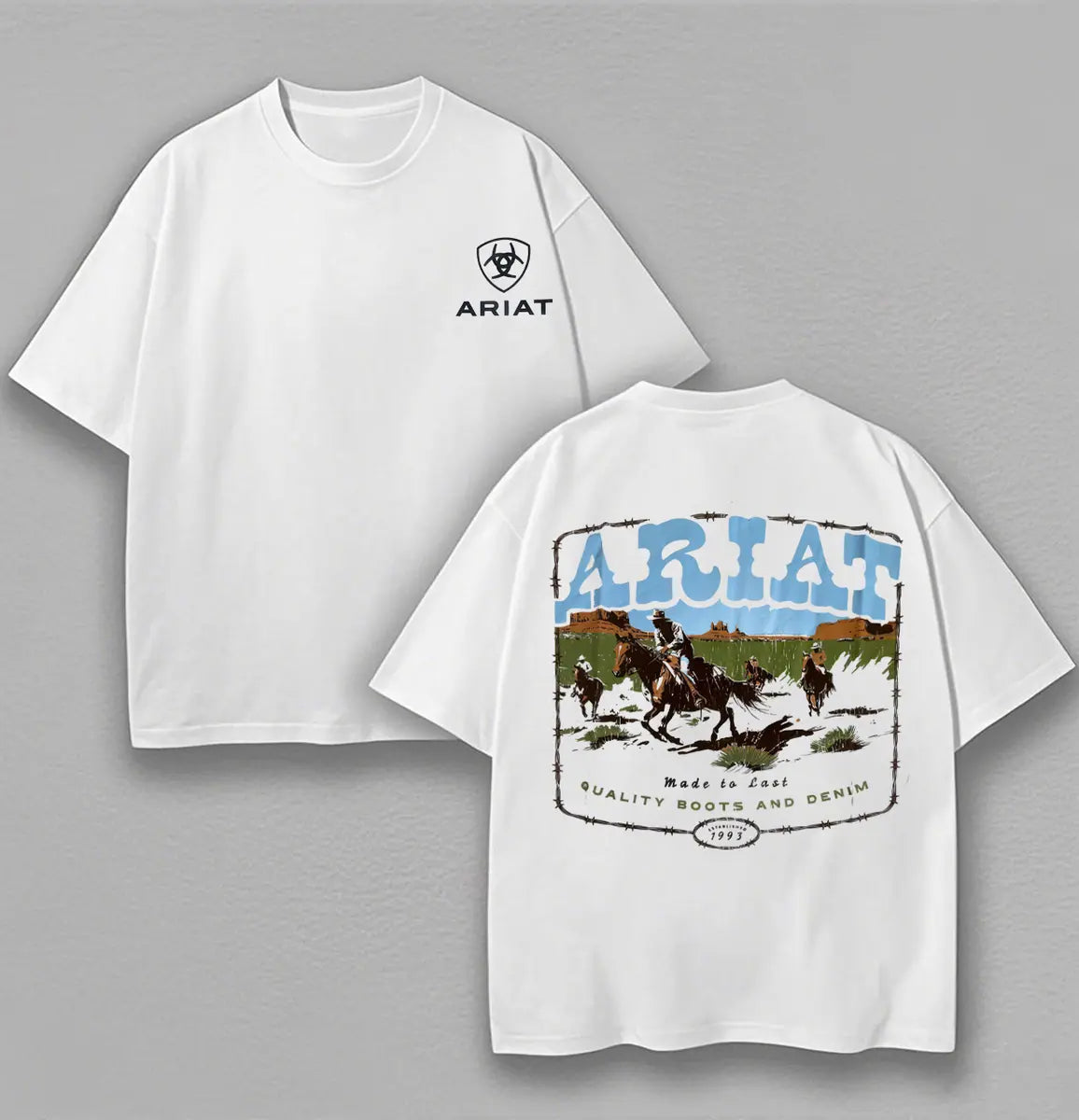 Ariat Vintage Printed Oversized Unisex T-shirts