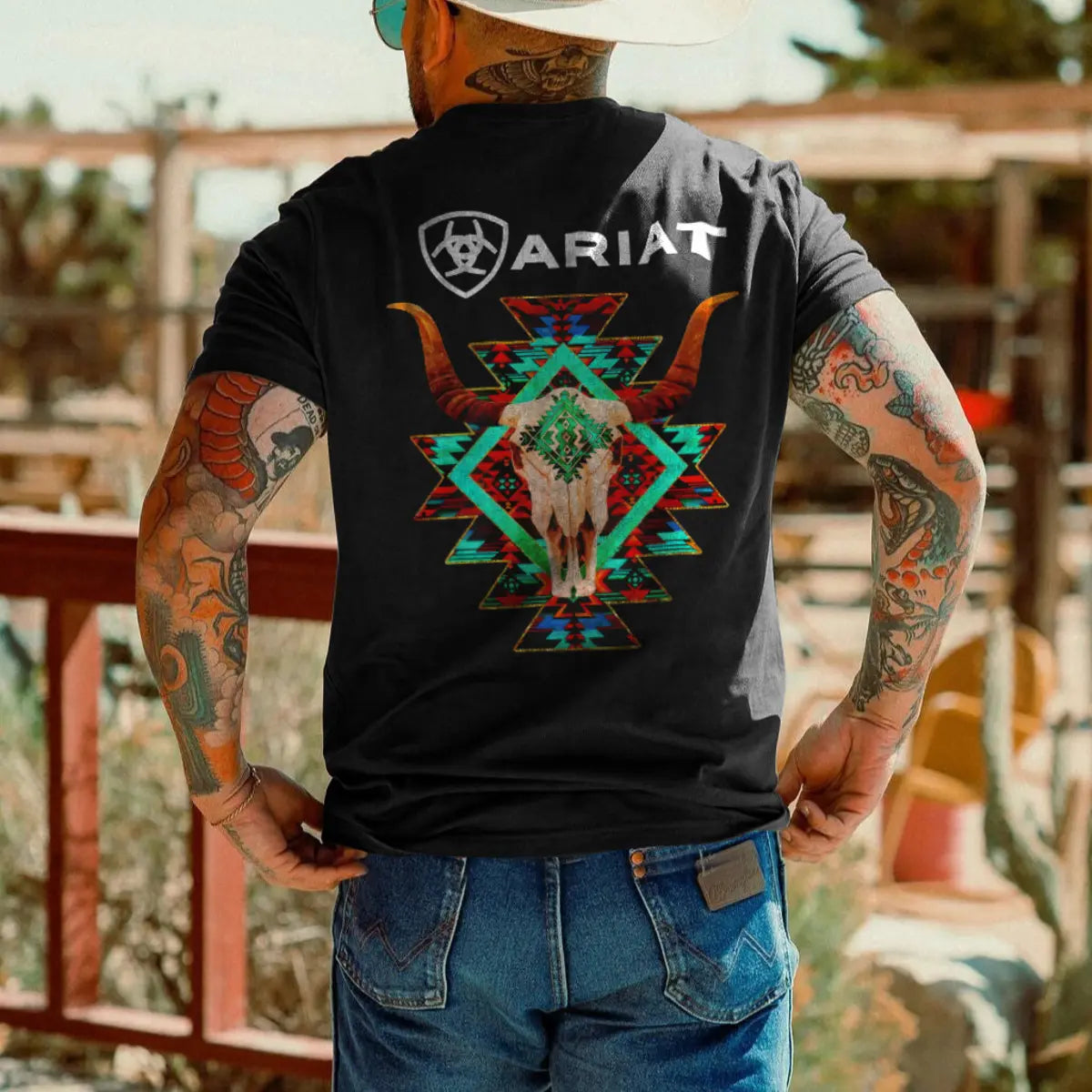 Ariat Bull Printed Oversized Unisex T-shirts