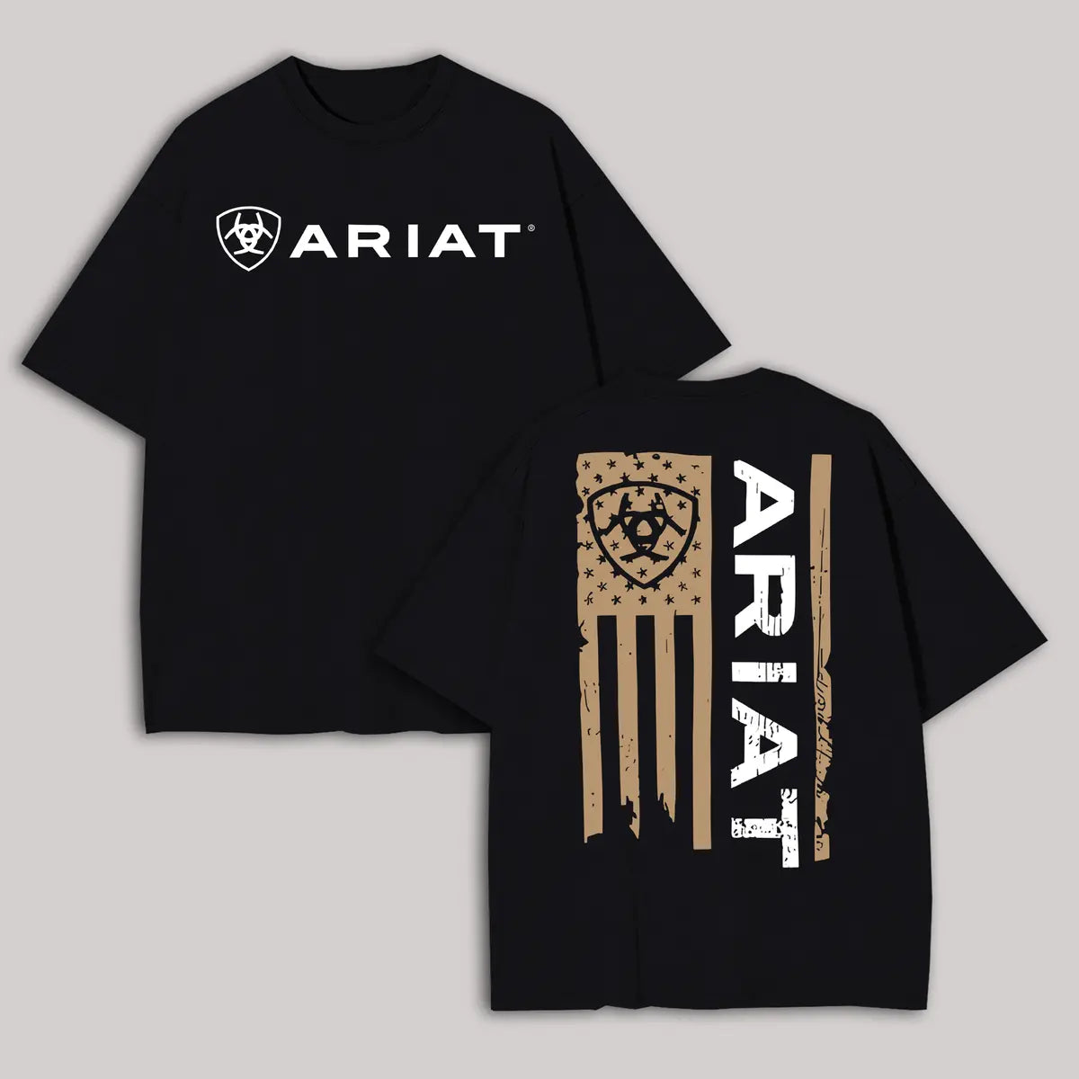 Ariat Flag Printed Oversized Unisex T-shirt