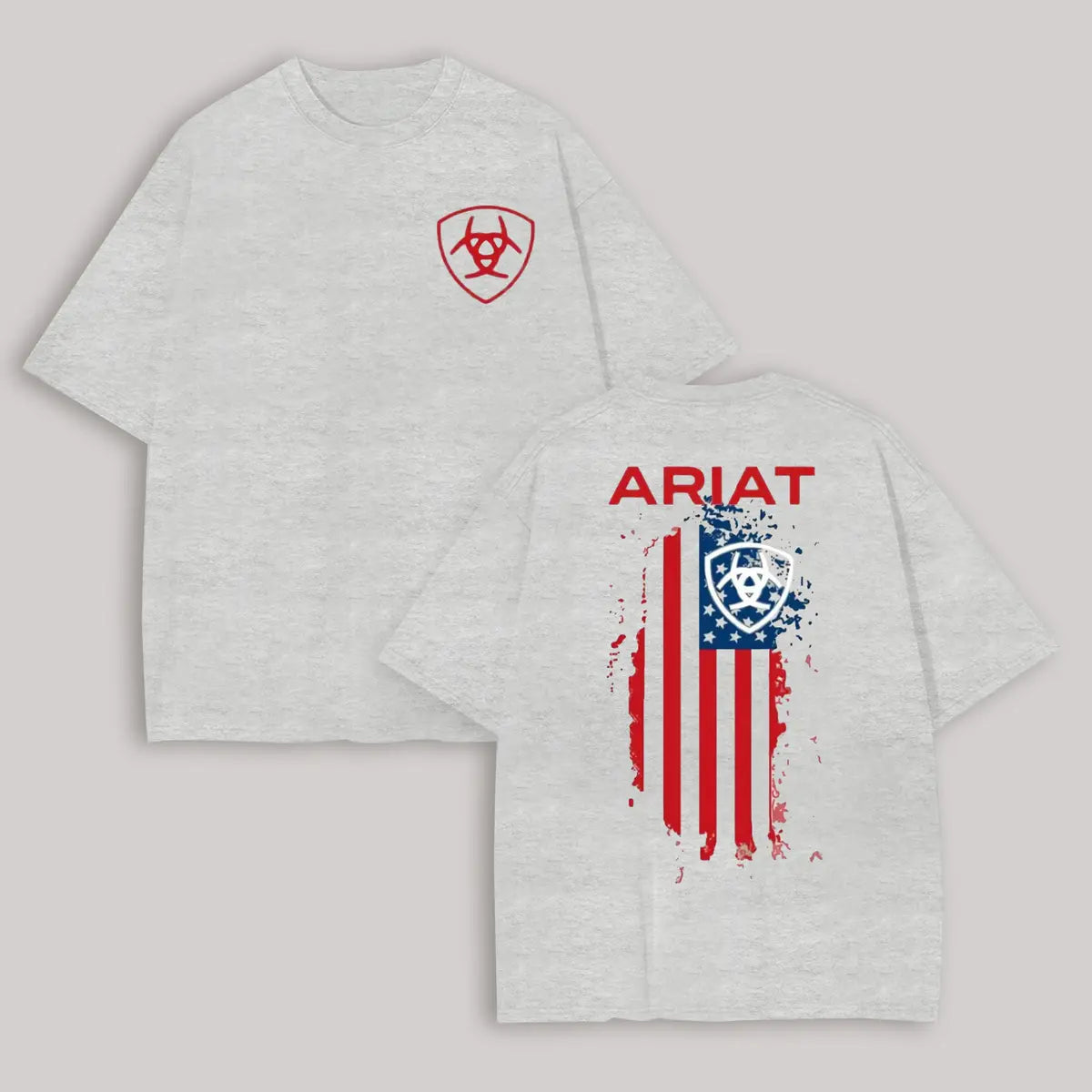 Ariat Flag Printed Oversized Unisex T-shirt