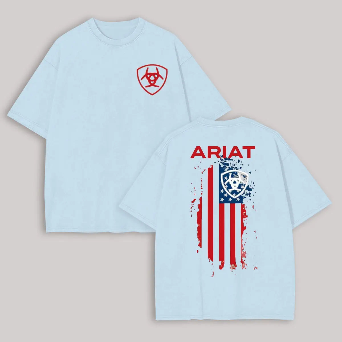 Ariat Flag Printed Oversized Unisex T-shirt