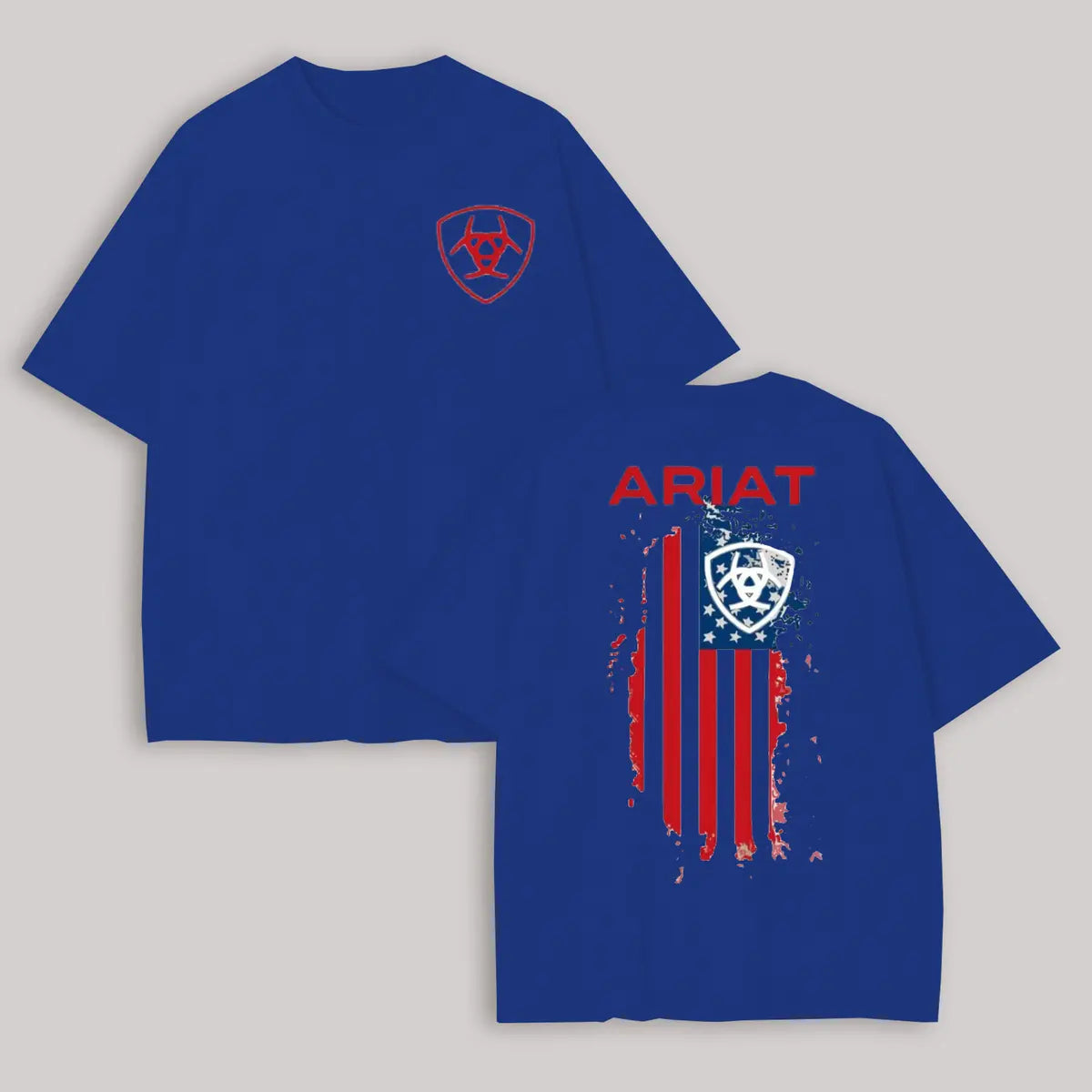 Ariat Flag Printed Oversized Unisex T-shirt