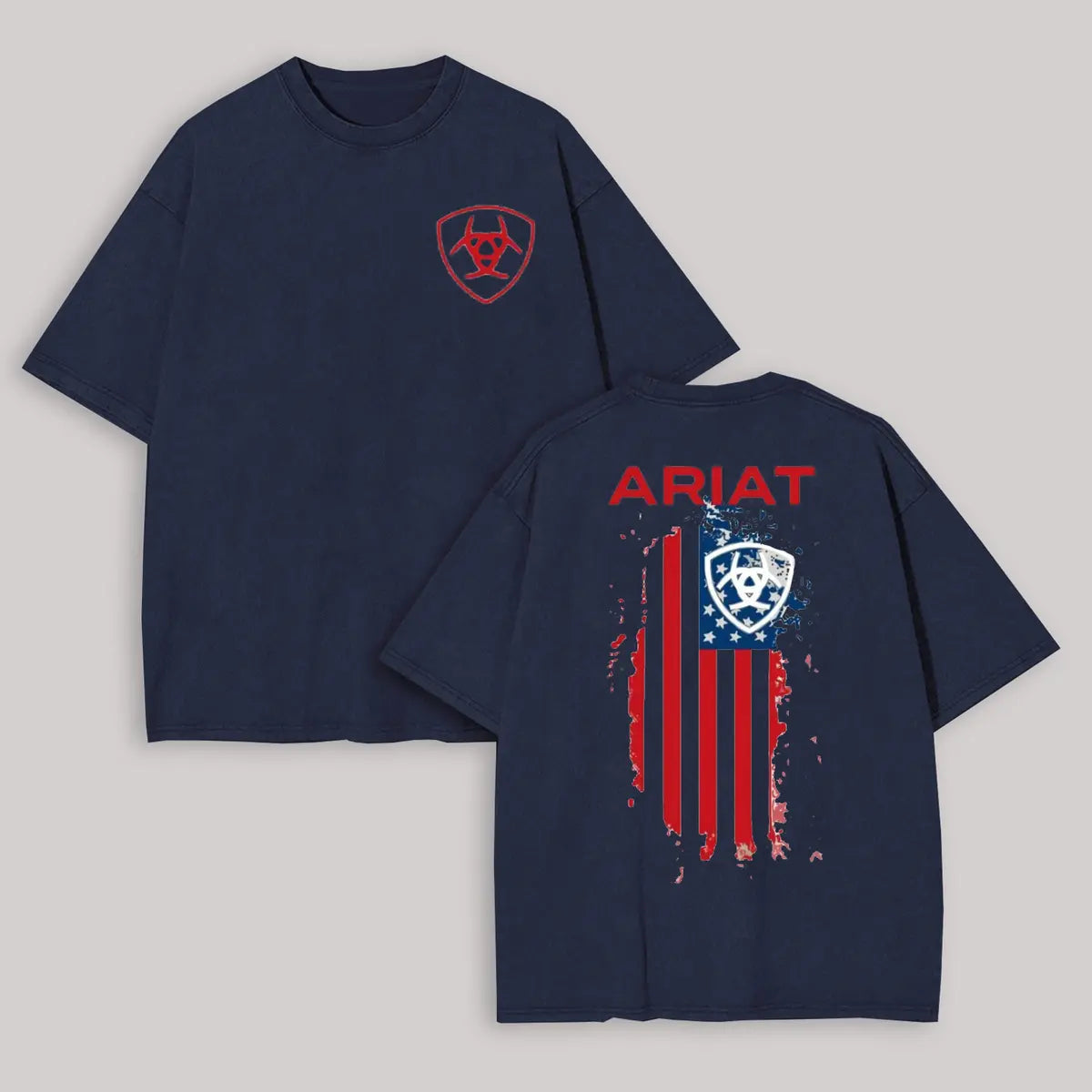 Ariat Flag Printed Oversized Unisex T-shirt
