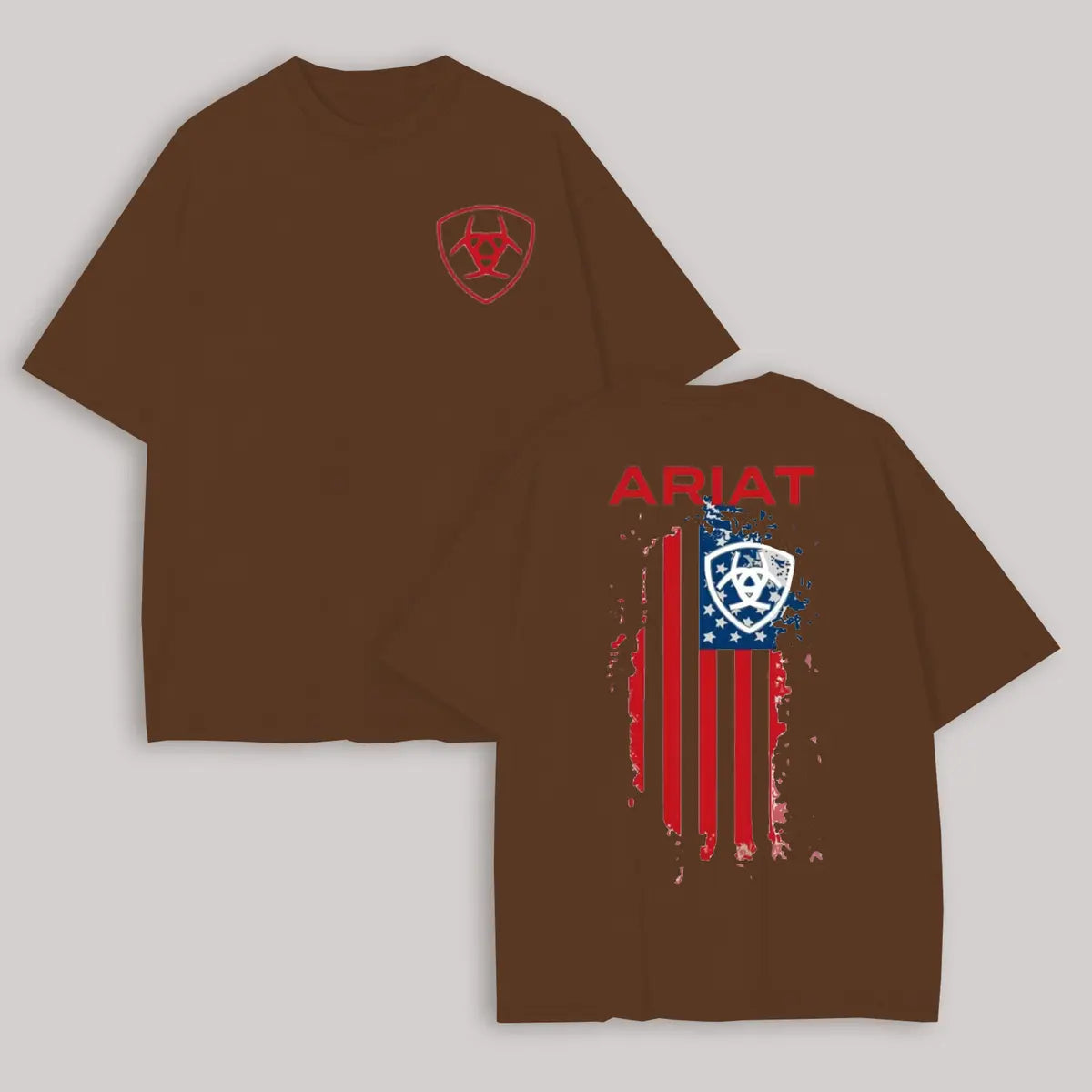 Ariat Flag Printed Oversized Unisex T-shirt