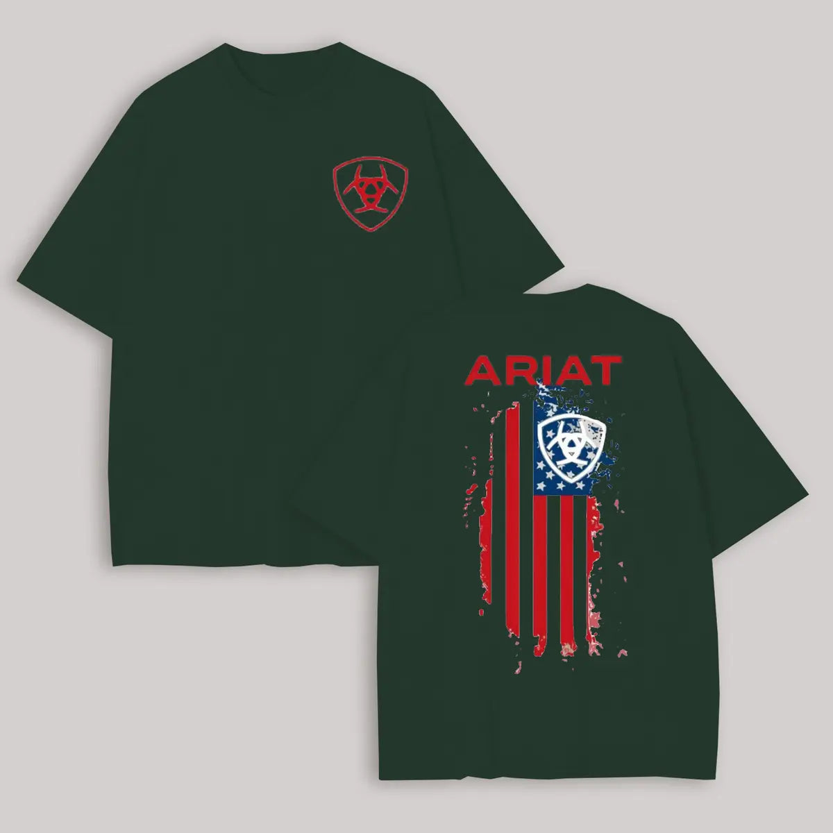 Ariat Flag Printed Oversized Unisex T-shirt