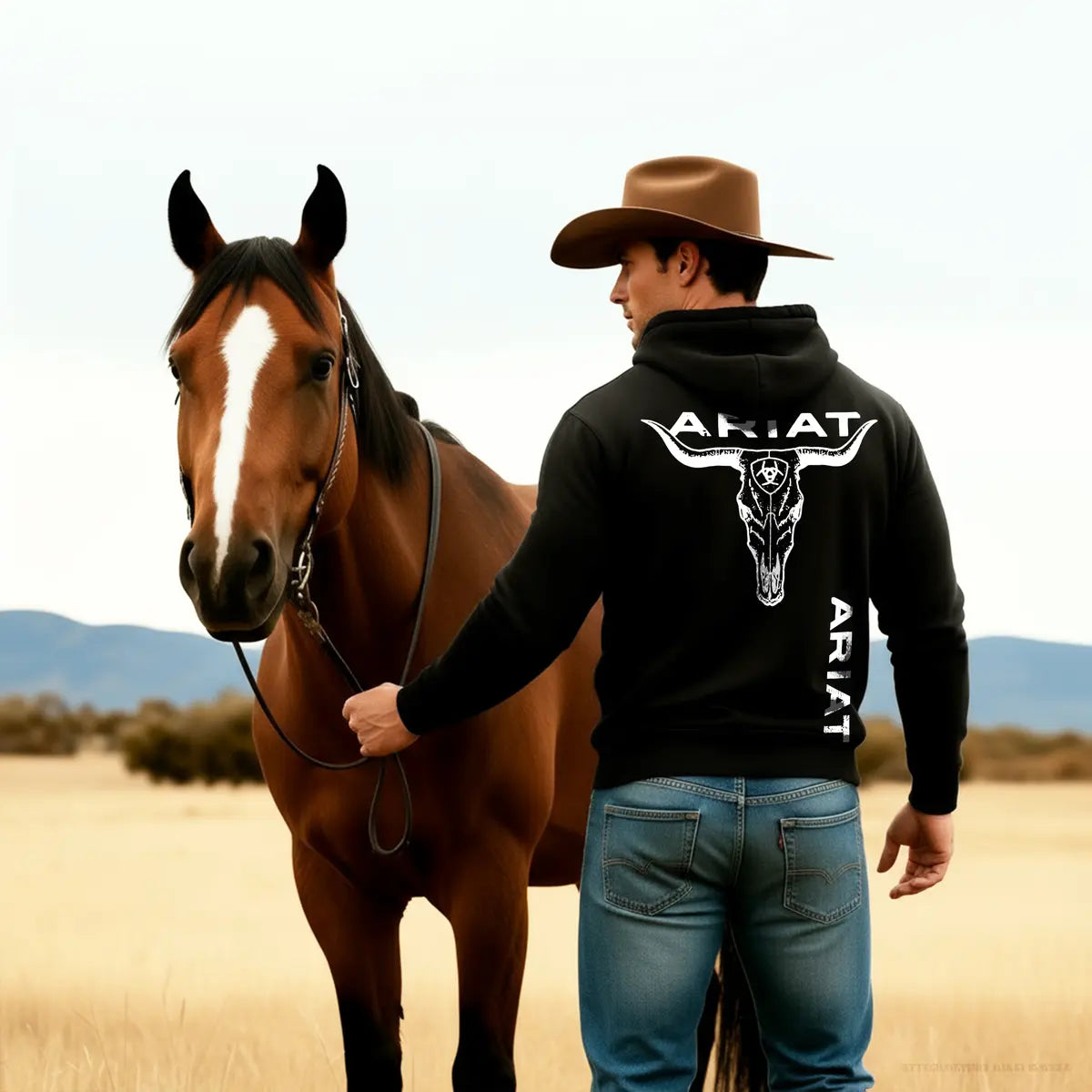Ariat Western Printed Fleece-lined Unisex Hoodie