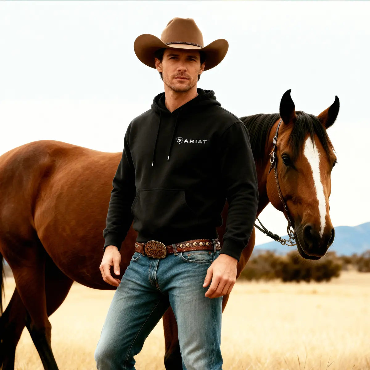 Ariat Western Printed Fleece-lined Unisex Hoodie