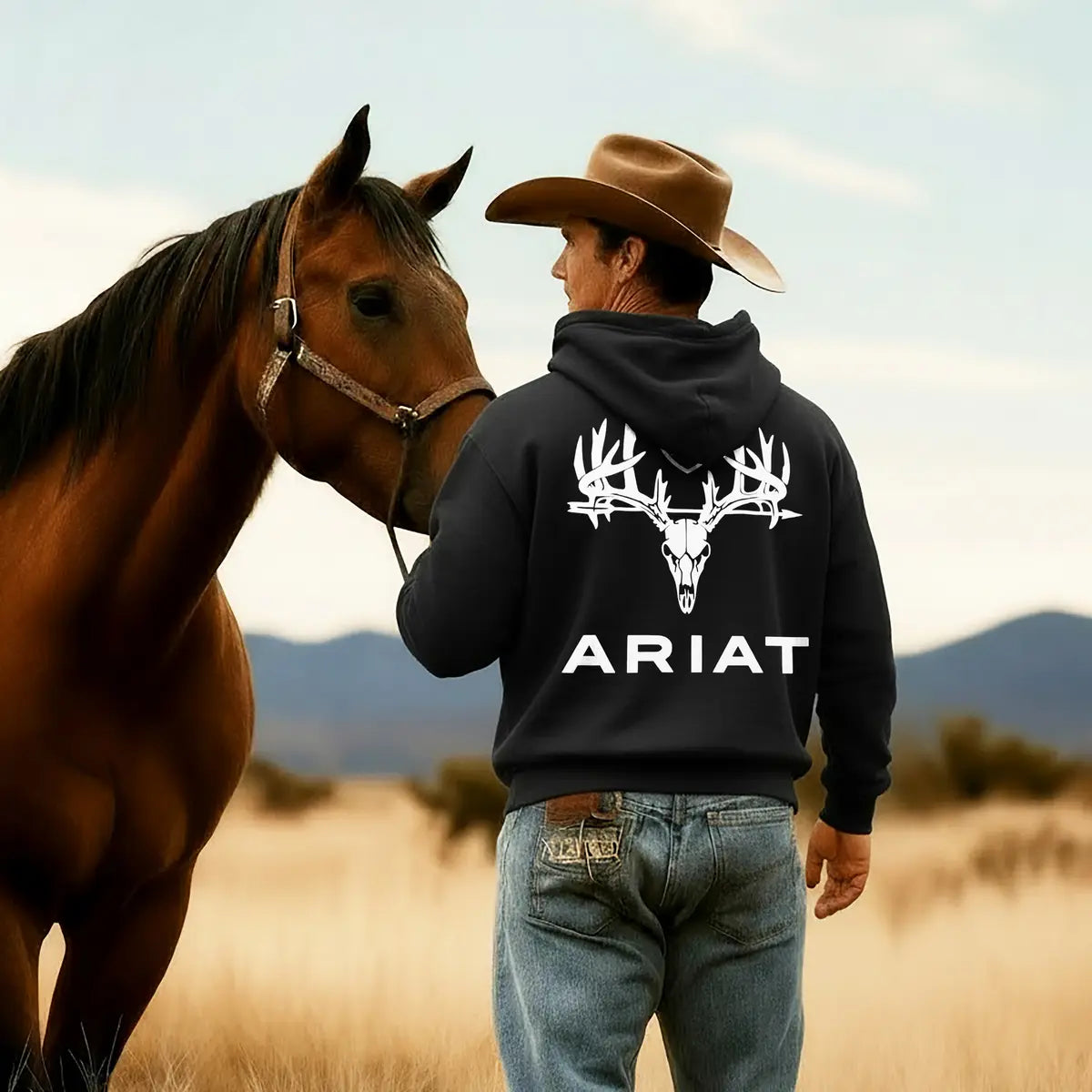 Ariat Western Printed Fleece-lined Unisex Hoodie