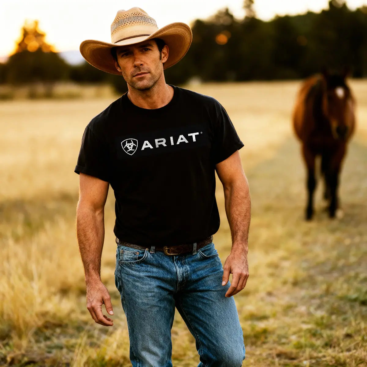 Ariat Flag Printed Oversized Unisex T-shirt