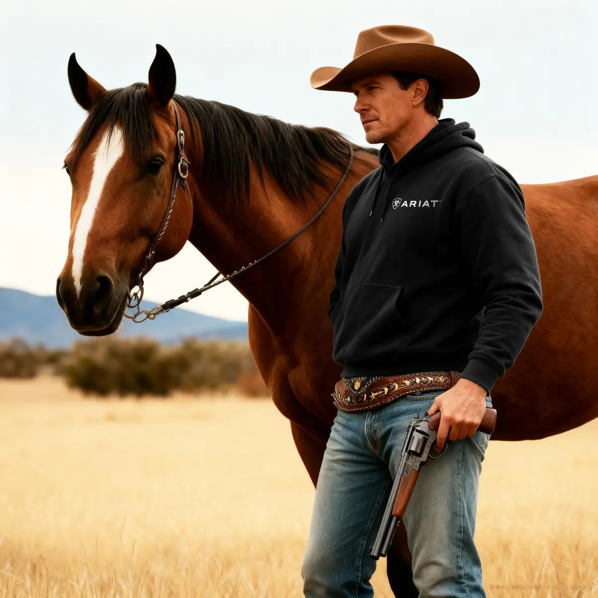 Ariat Printed Fleece-lined Unisex Hoodie