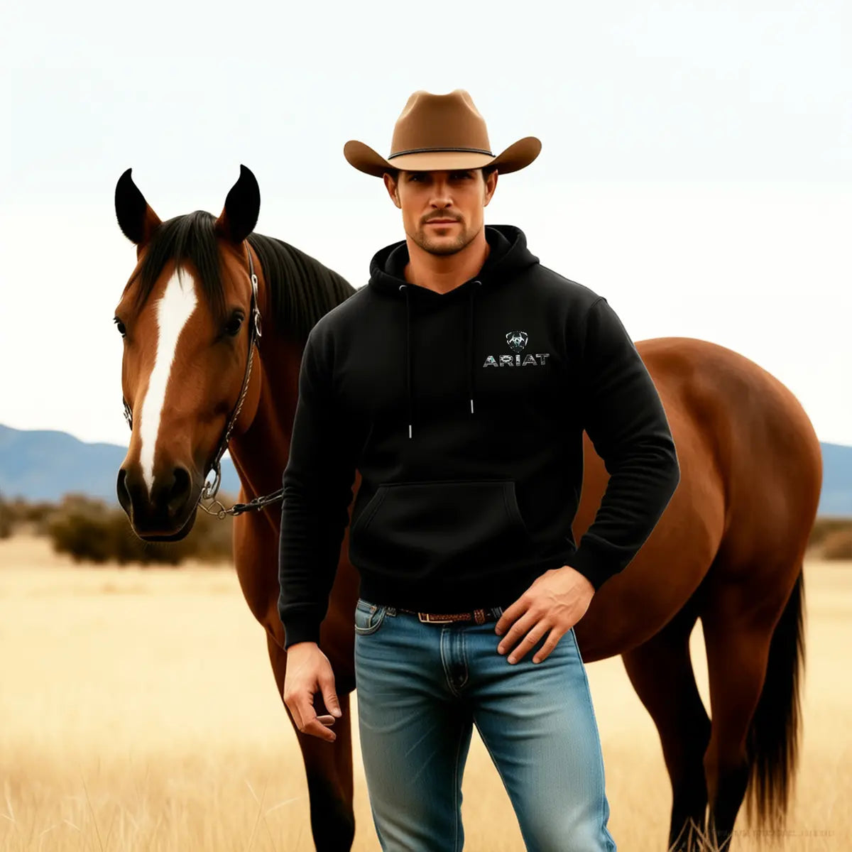 Ariat Printed Fleece-lined Unisex Hoodie