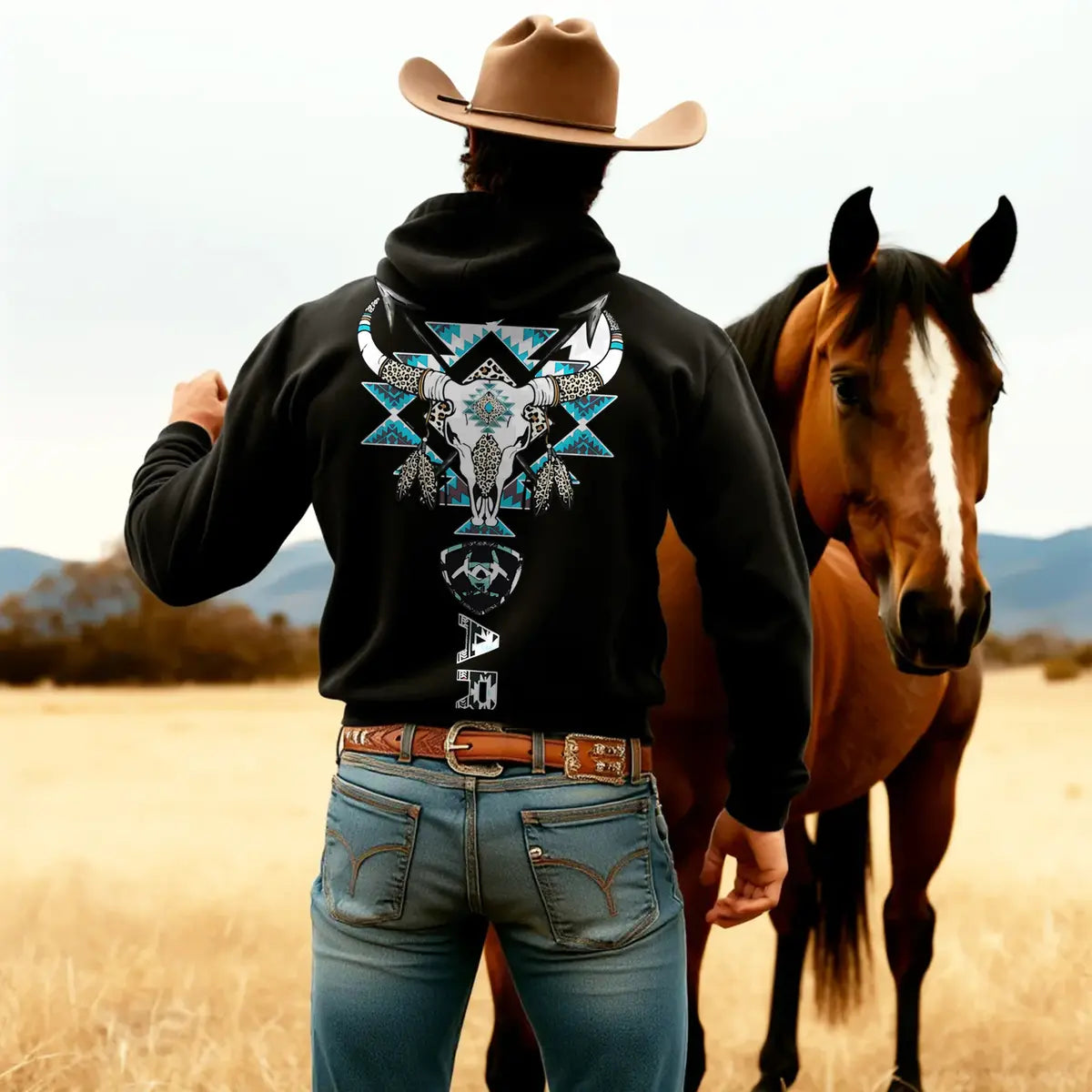 Ariat Printed Fleece-lined Unisex Hoodie