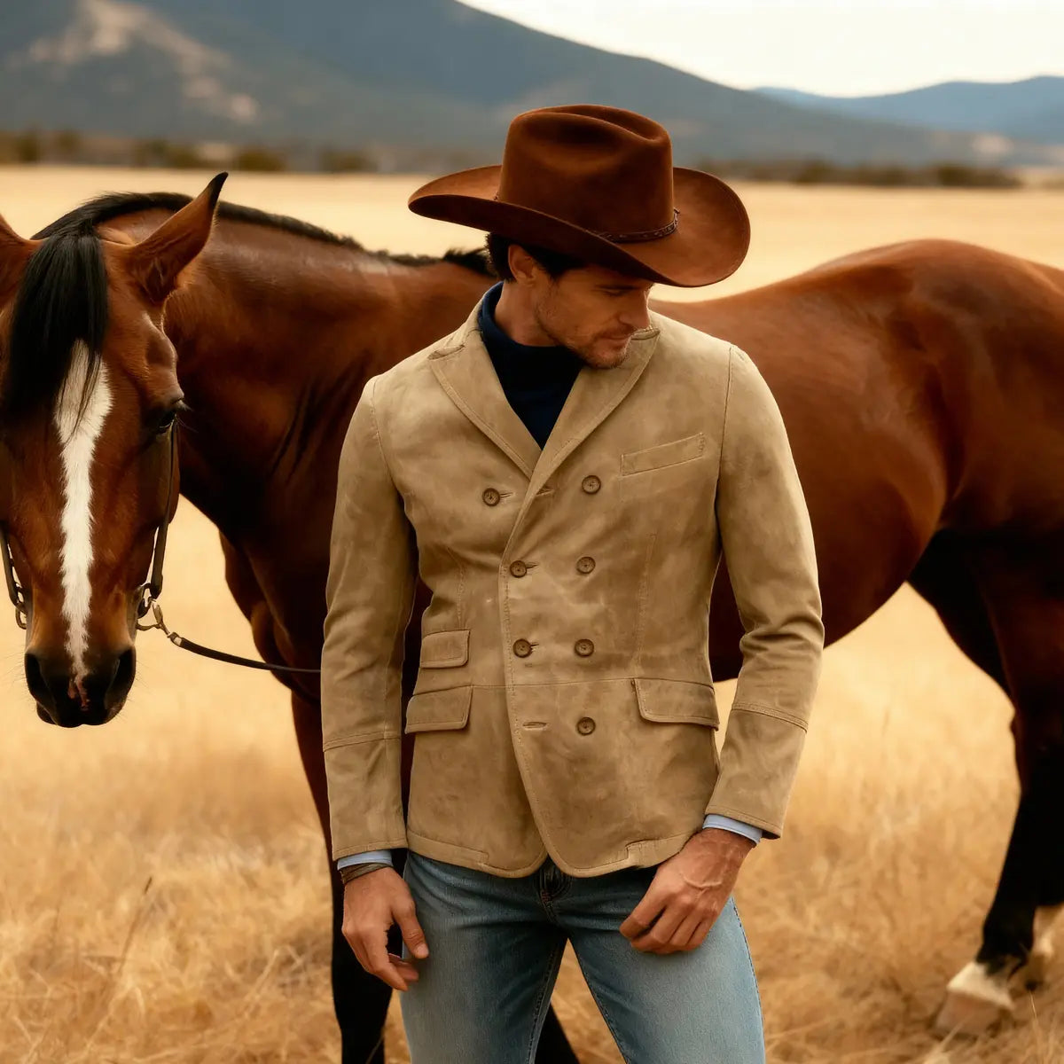 Solid Color Suit Jacket