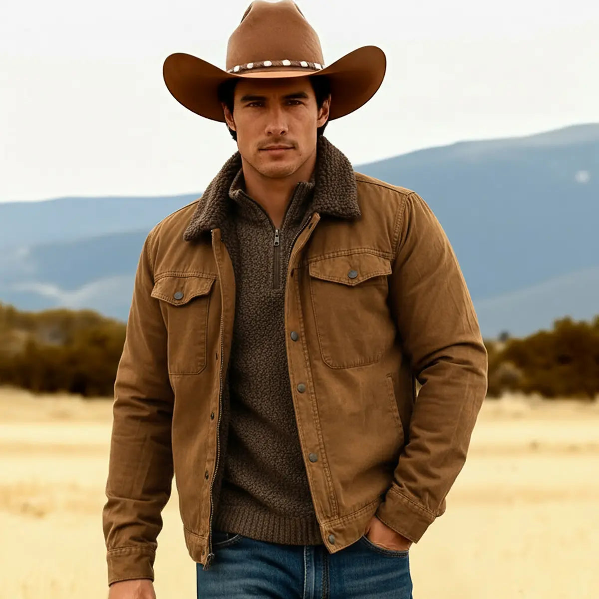 Solid Color Zippered Loose-Fitting Jacket