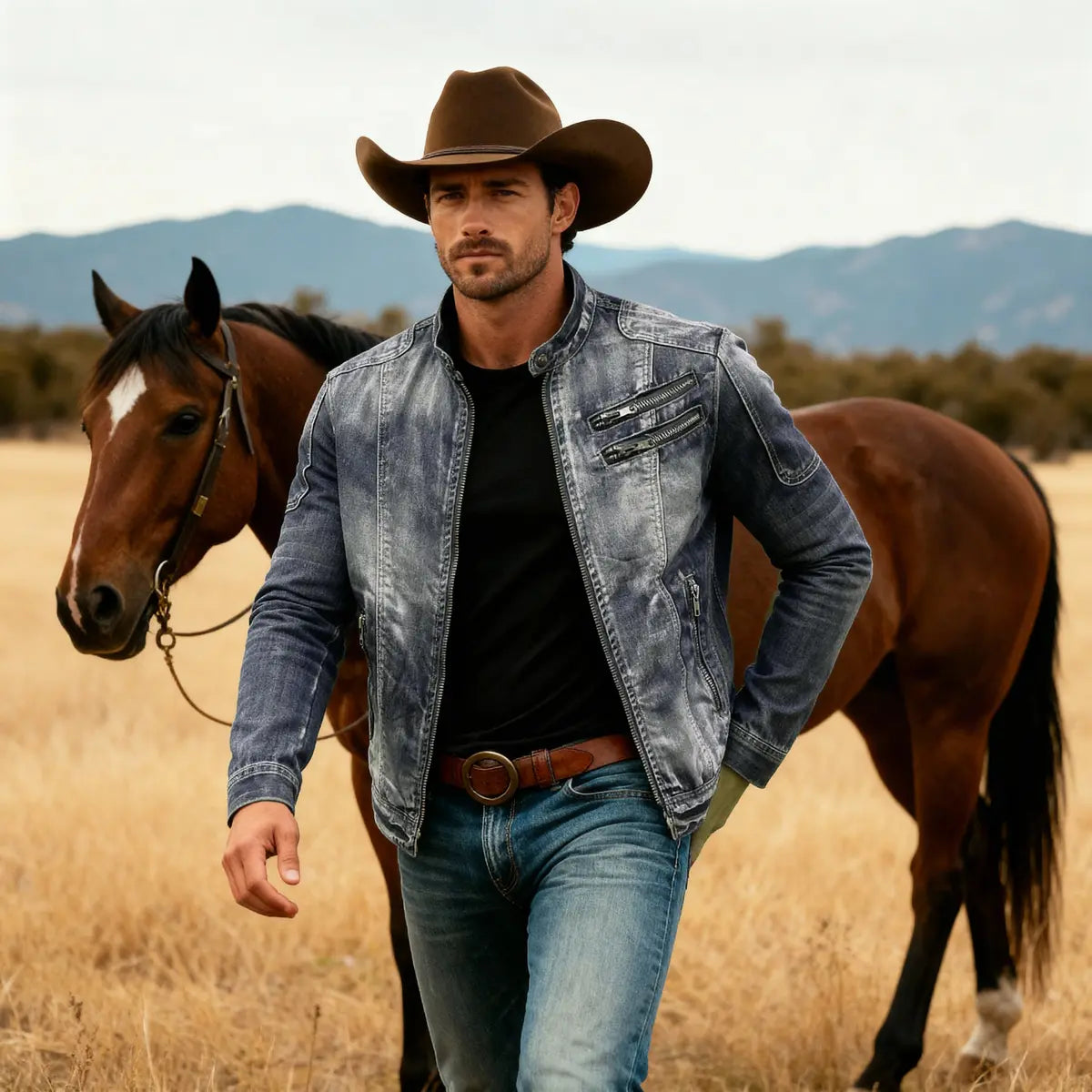 Vintage Oversized Stand Collar Zipper Jacket