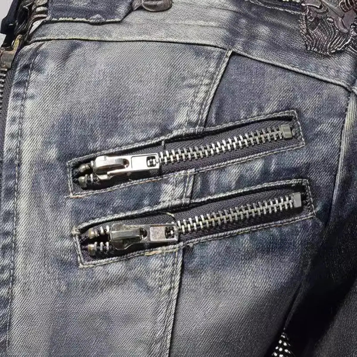 Vintage Oversized Stand Collar Zipper Jacket