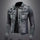 Retro Distressed Slim-Fit Biker Workwear Jacket