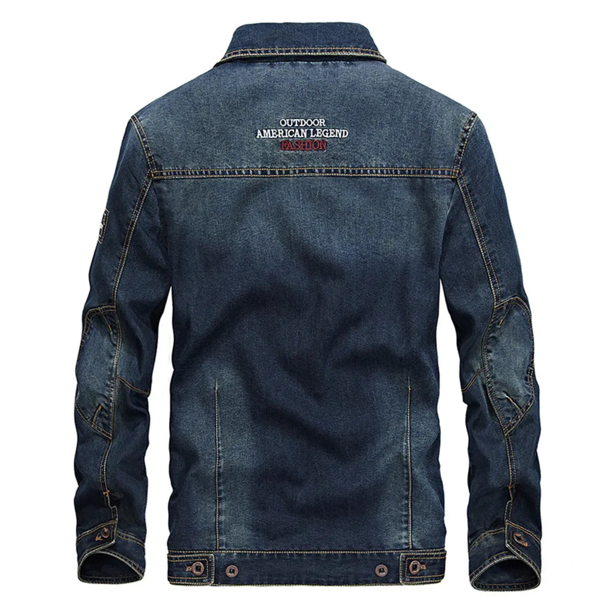 Vintage Men's Denim Lapel Oversized Jacket