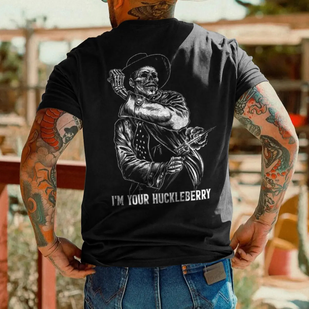 I'm Your Huckleberry Printed Unisex Oversized T-shirt