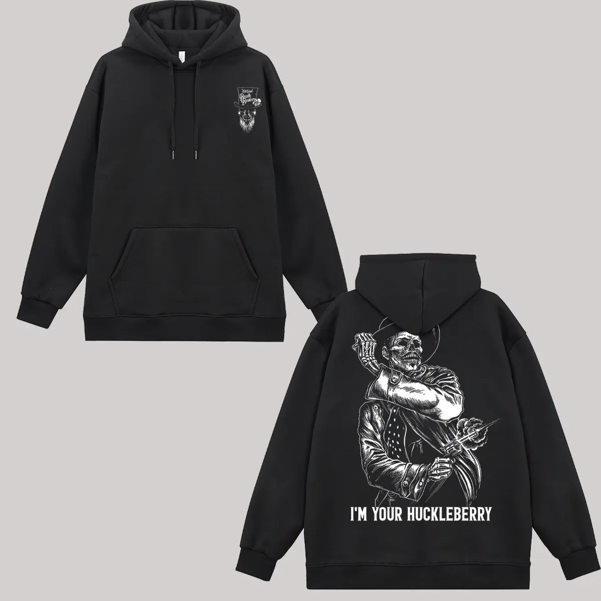 I'm Your Huckleberry Printed Fleece-lined Unisex Hoodie