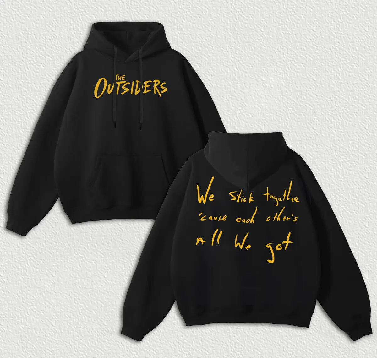 The Outsiders Printed Fleece-lined Unisex Hoodie