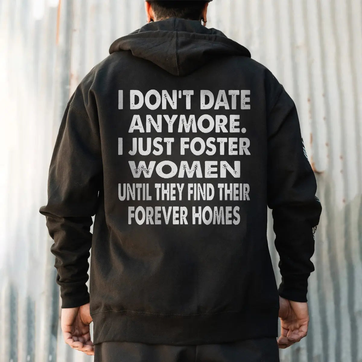 I Don't Date Anymore. I Just Foster Women Until They Find Their Forever Homes Printed Fleece-lined Unisex Hoodie