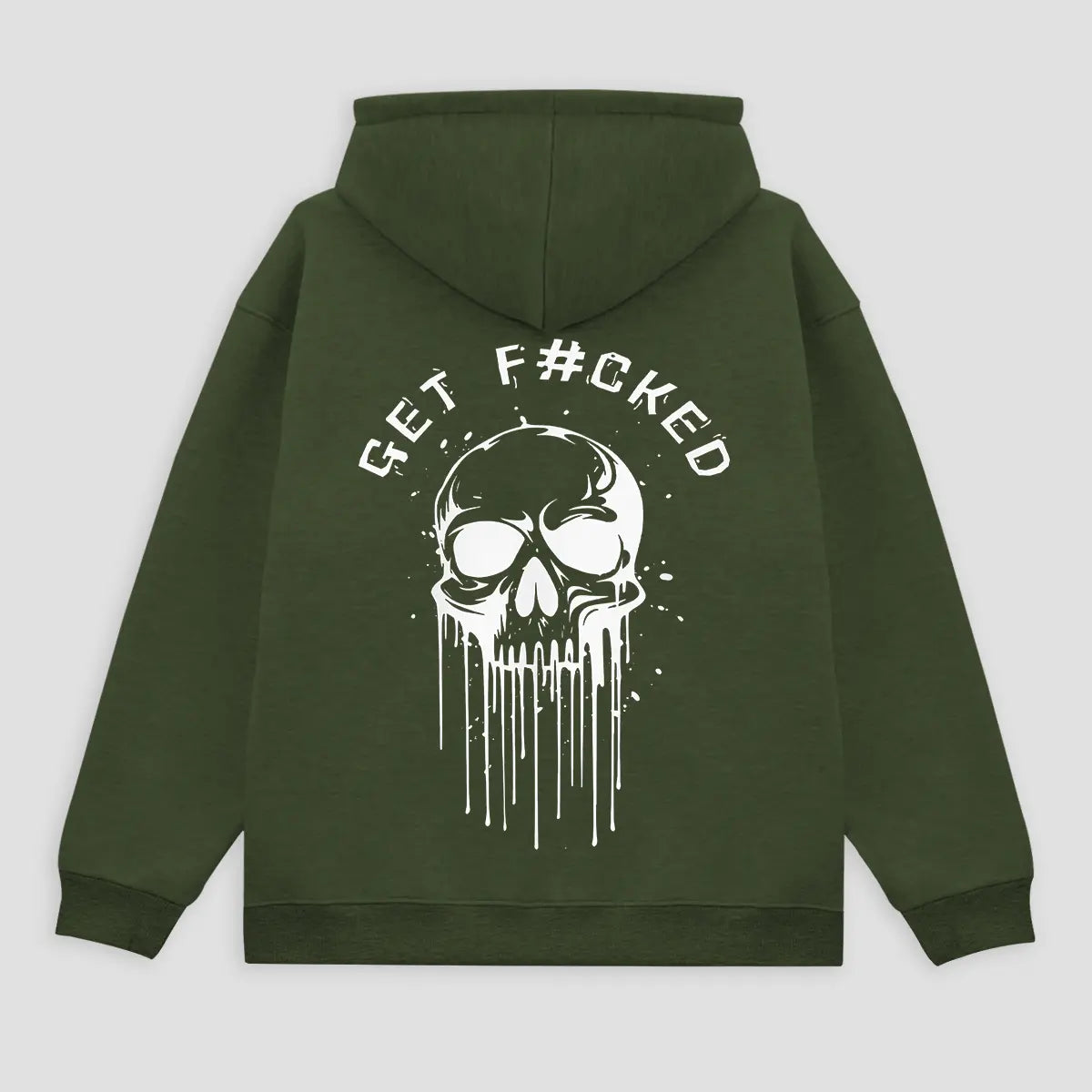 Get F Skull Printed Fleece-lined Unisex Hoodie