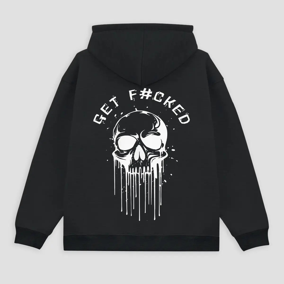 Get F Skull Printed Fleece-lined Unisex Hoodie