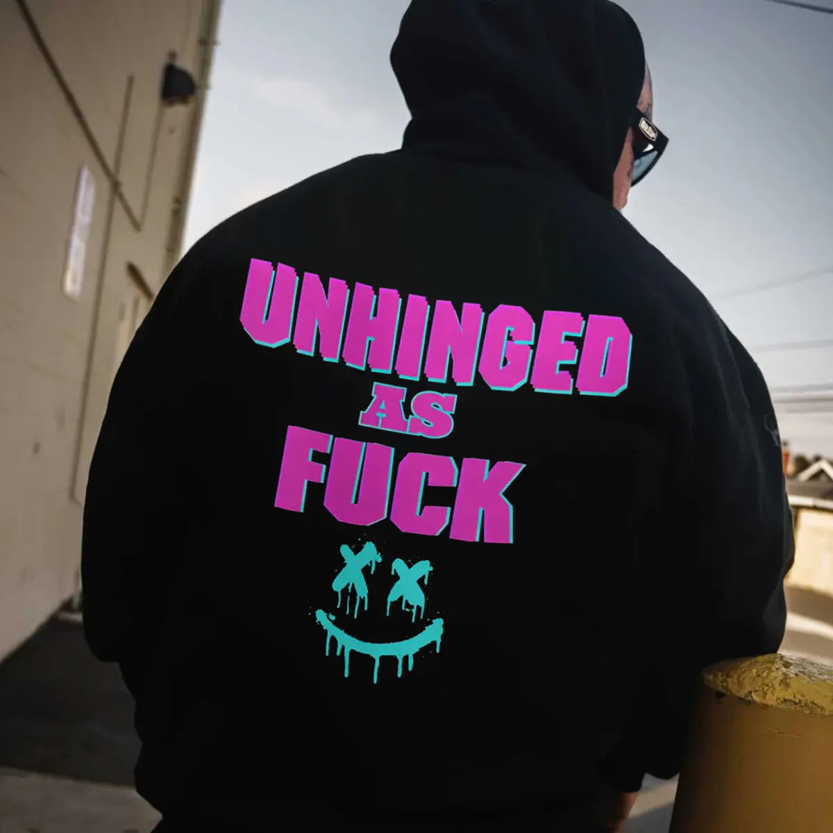 Unhinged As F Printed Fleece-lined Unisex Hoodie
