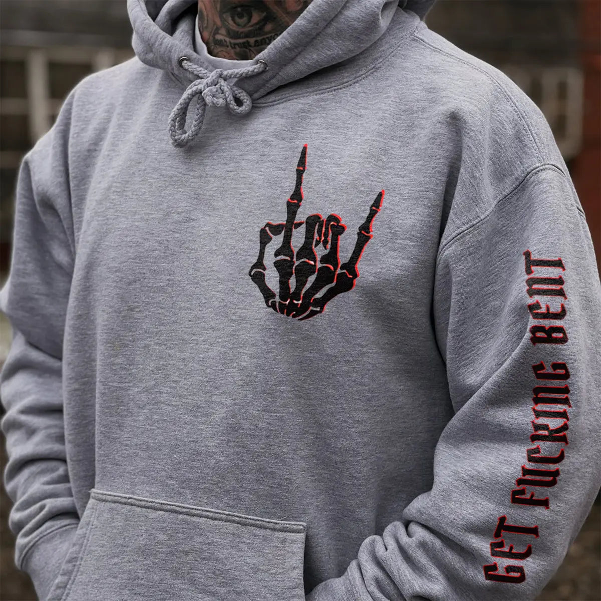 Get F Bent Printed Fleece-lined Unisex Hoodie