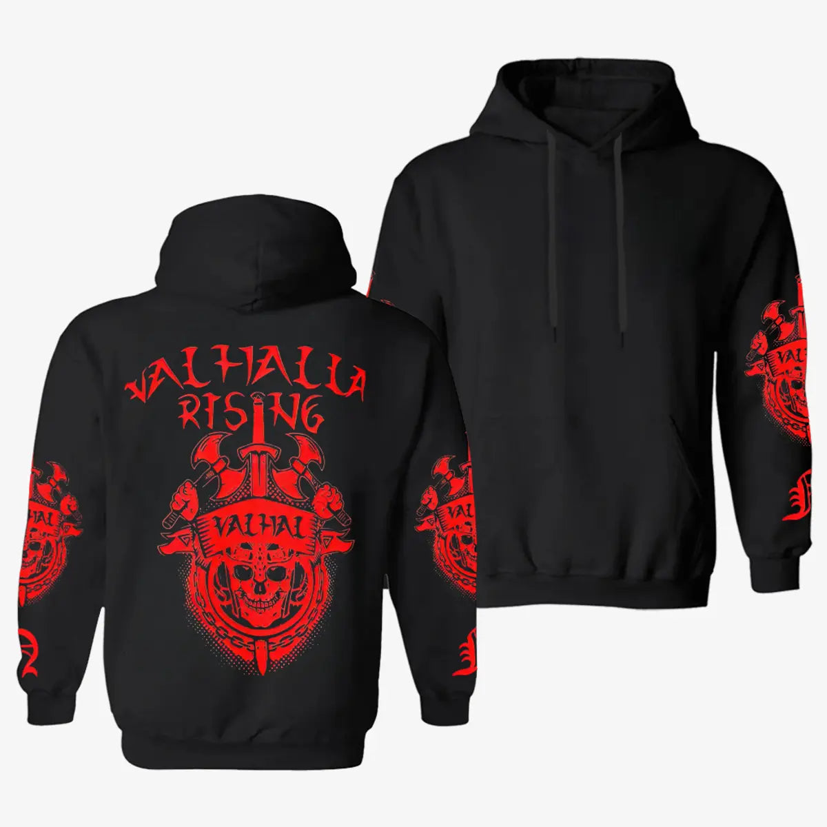 Valhalla Rising Printed Fleece-lined Unisex Hoodie