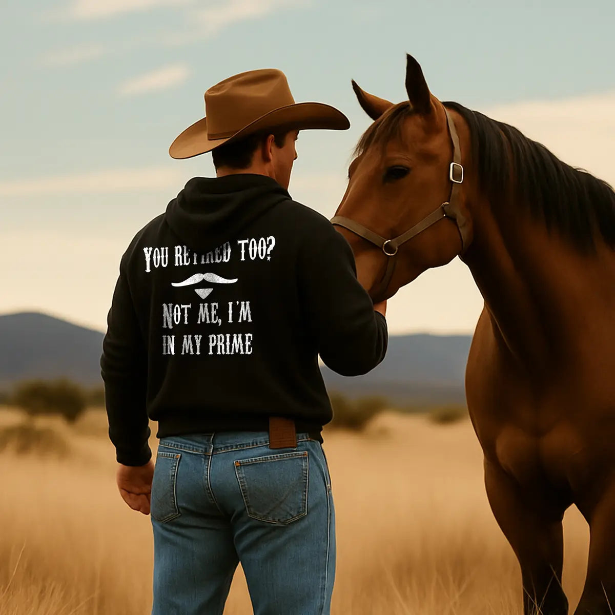 I'm Your Huckleberry Printed Fleece-lined Unisex Hoodie