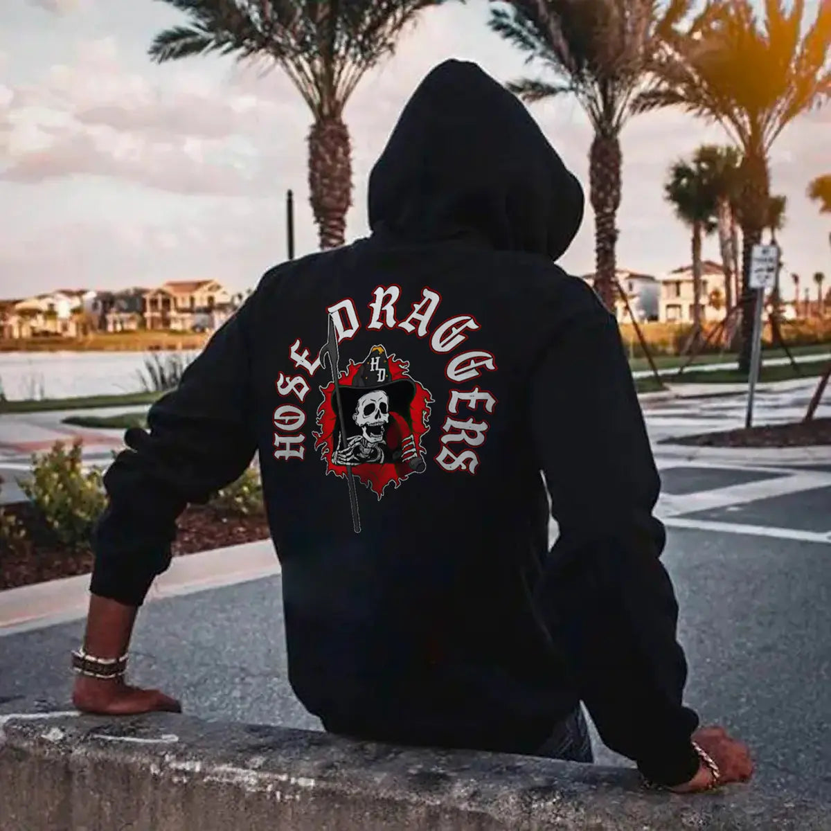 Hose Draggers Printed Fleece-lined Unisex Hoodie