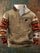 Vintage Bullhead Stand Collar Men's Sweatshirt