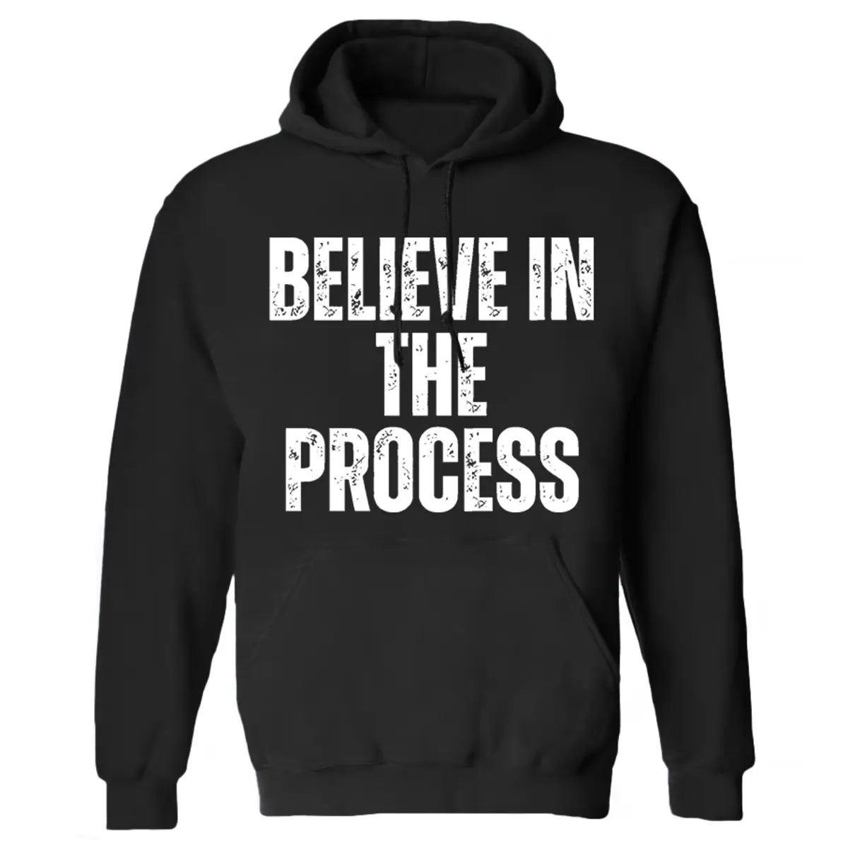 Believe In The Process Printed Women's Heavyweight Hoodie with Drawstring