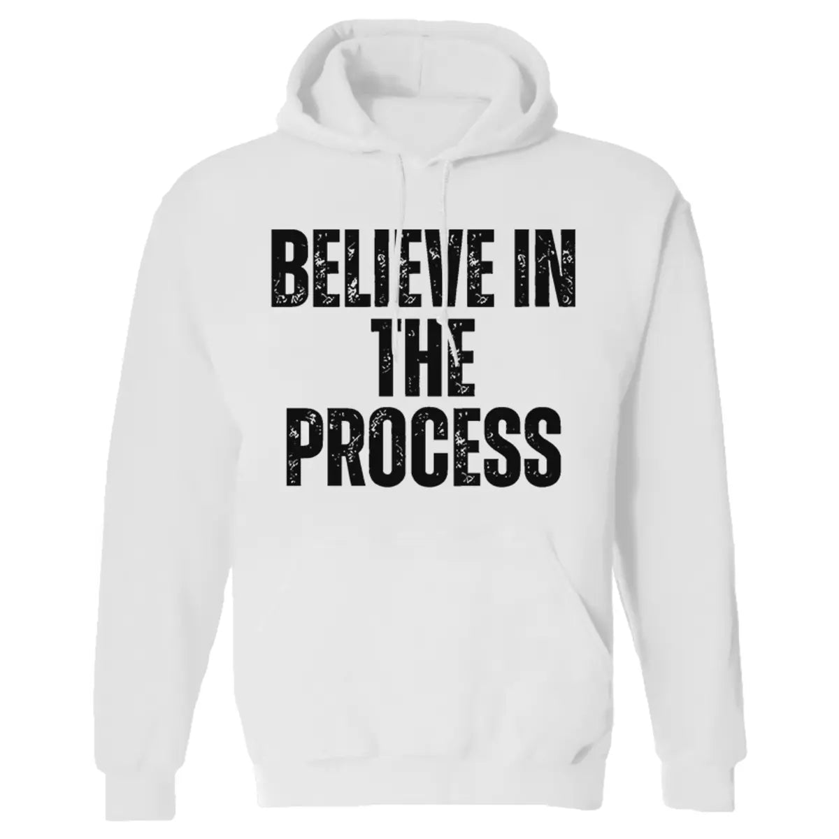Believe In The Process Printed Women's Heavyweight Hoodie with Drawstring