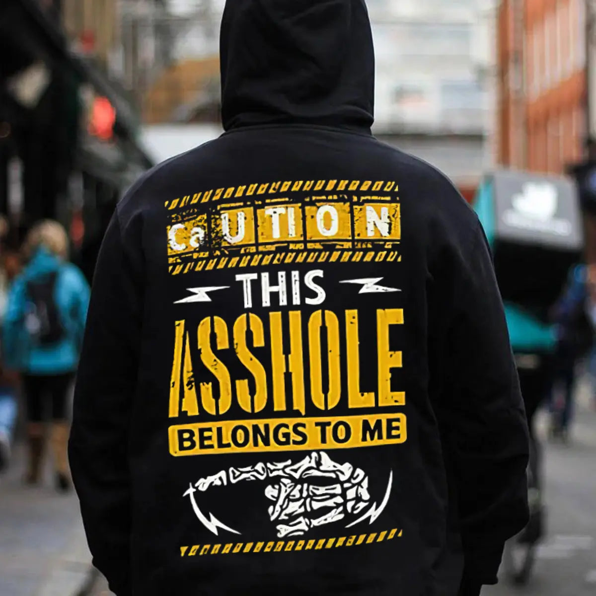 Funny Matching Couple Printed Fleece-lined Unisex Hoodie