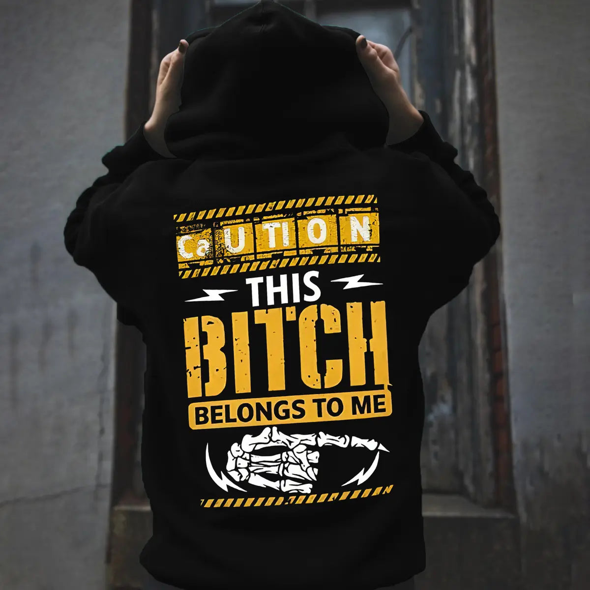 Funny Matching Couple Printed Fleece-lined Unisex Hoodie